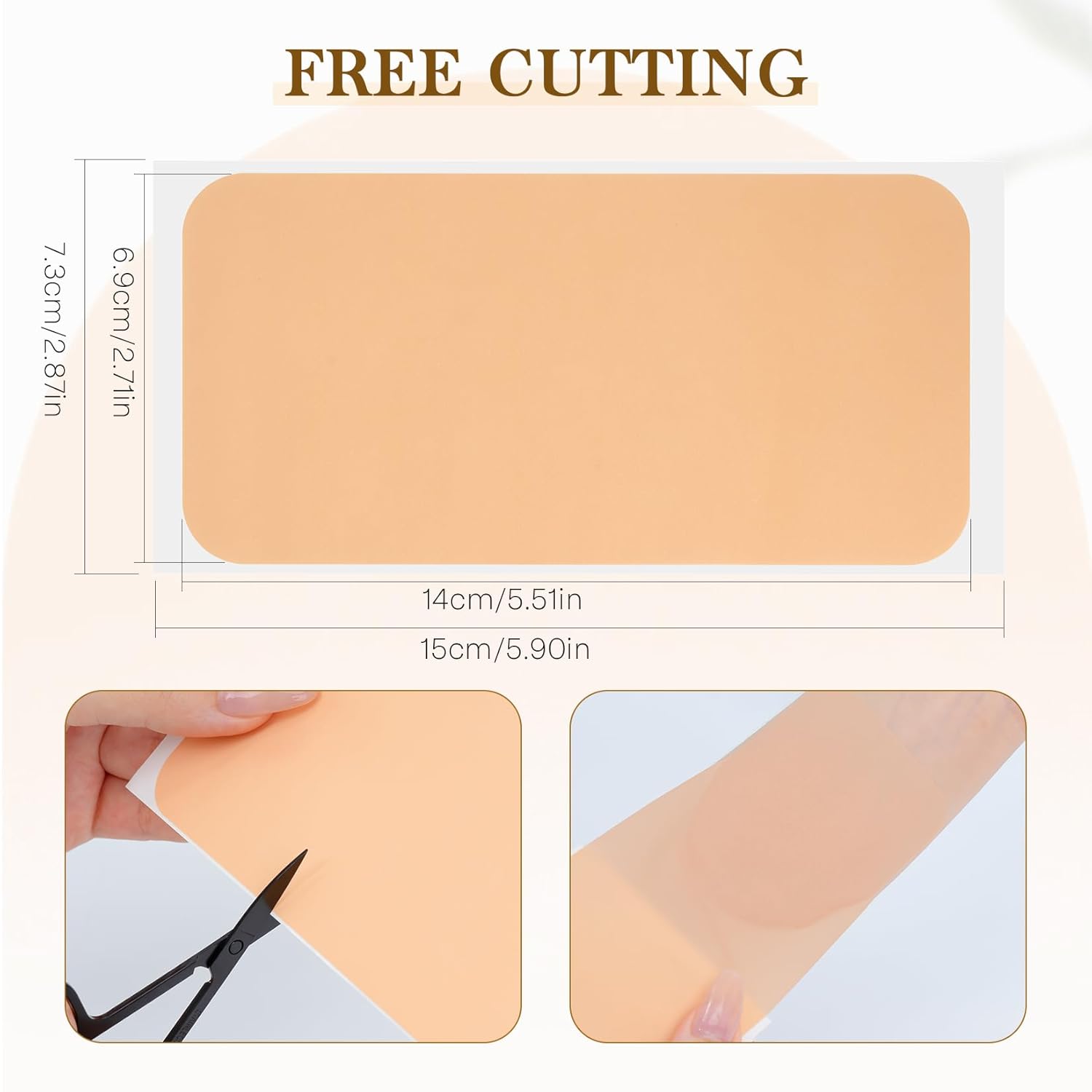 6x Tattoo Cover Up Sticker – Breathable Skin Concealing Tape for Body Tattoos