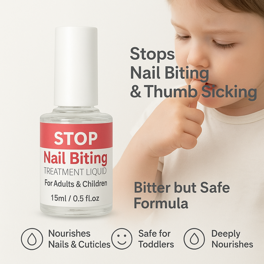 Nail Biting & Thumb Sucking Deterrent – Safe Bitter Formula for Toddlers & Children | Deeply Nourishing